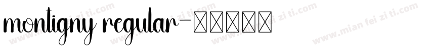 montigny regular字体转换